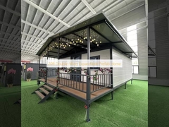 20-stopowy, rozkładany prefabrykowany dom z podwójnymi skrzydłami