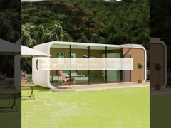 Połączenie WiFi i system klimatyzacji w Apple Capsule House z uniwersalnym stopem aluminium