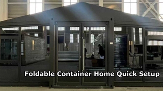 Składany dom kontenerowy o długości 20 stóp, szybka konfiguracja