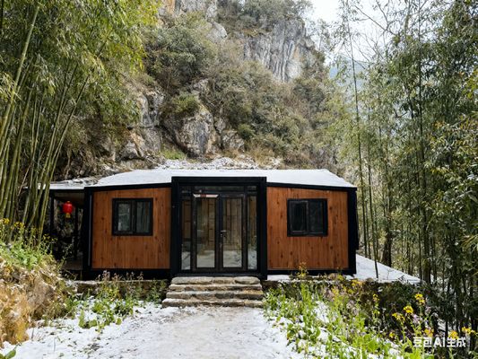 kupować 20ft Foldable Container House with Hot Dip Galvanized Frame Thermal Break Aluminum Windows and Dry Wet Separated Bathroom online manufacture