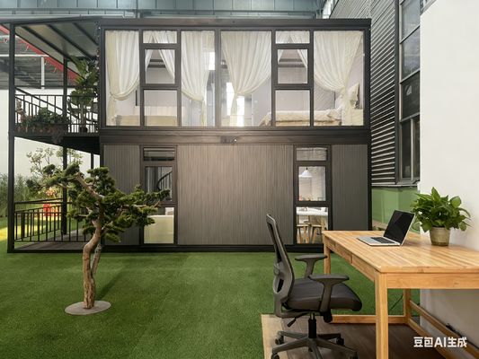 kupować Krótki czas instalacji Rozkładane domy prefabrykowane z podwójną podłogą Nowoczesny i stylowy design online manufacture