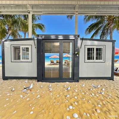 kupować Expandable double wing 20 Foot container house featuring 50mm/75mm Sandwich Panel and 2 KN/m2 Floor Permitted Loading produkcja online