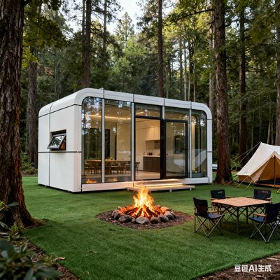 kupować Połączony z Wi-Fi, przenośny i łatwy w montażu domek kapsułowy Apple dla 2 osób produkcja online