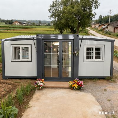 kupować 50-75 Mm EPS Sandwich Panel Wall And Roof Foldable 20ft Container with Galvanized Light Steel Frame Main Frame produkcja online