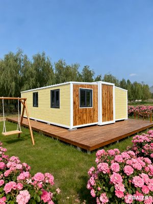kupować Expandable Prefab Homes with 2 KN/m2 Floor Loading Suitable for 2-4 People and 12KW Power Consumption produkcja online