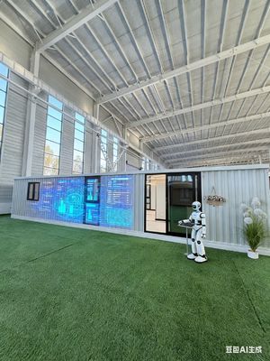 kupować 40ft Expandable Container Home with Internal Dimensions L11540 * W6060 * H2240 Mm, 18 Thick Fireproof Cement Fiber Floor, and Bull 30 * 30 Flat Lamp produkcja online