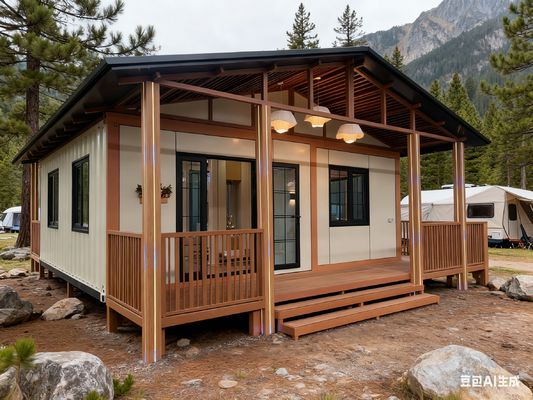 kupować Expandable Container House L-shaped Cabinet Kitchen Wet-dry Separation Bathroom Overall Frame Protection Coating produkcja online