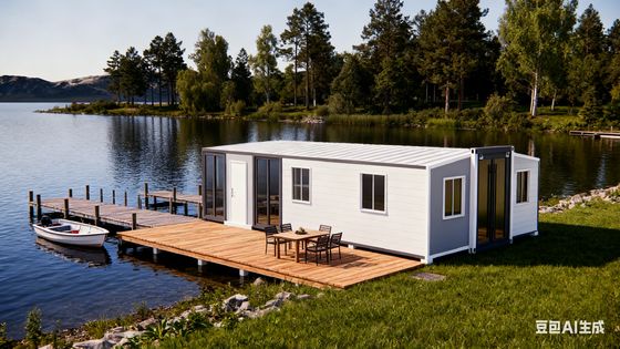 kupować Sealed Edges Prefab Folding House for Home/Office Easy and Fast Installation Waterproof Paint Hotel/Resort/Movable House produkcja online