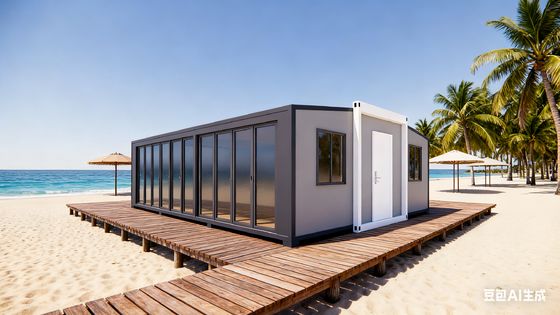 kupować 18.5 Square Meters Floor Area More Than 30 Years Lifespan Foldable Modular Homes with 75mm EPS Sandwich Panels produkcja online