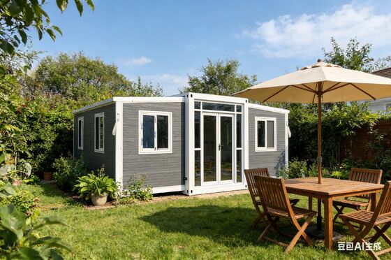 kupować Składany kontener o długości 20 stóp z galwanizowaną ramą ze stali lekkiej 37 metrów kwadratowych powierzchni podłogi i wodno-suchej łazienki produkcja online