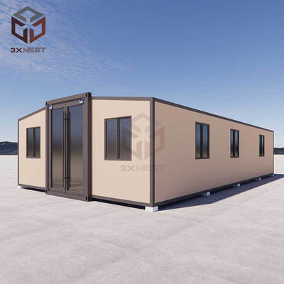 Ognioodporny 40ft rozszerzalny kontener dom dom modularny z tarasem