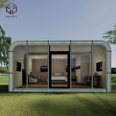 Premium White Prefab Office Pod Apple Capsule Domy nowoczesne Retreat