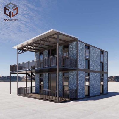Odporność na wiatr Modularne domy składane Flat Pack Prefab House