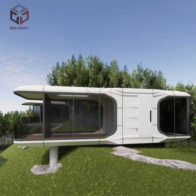 Odporne na ogień kapsułki prefabrykowane glamping pods Domy 29,6m2