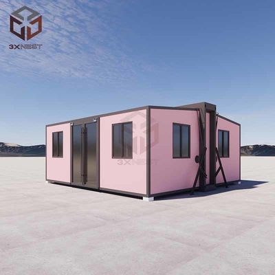 700 mm Ściana Ognioodporny Prefab Folding House Przenośny 20ft 30ft 40ft
