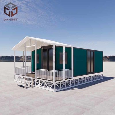 Szybka instalacja 20FT domy prefabrykowane stopień 8 odporność na trzęsienia ziemi sklejka lub podłogi PVC łatwe
