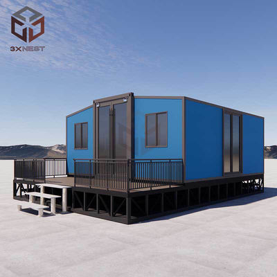 20FT Prefabrykowany Mobilny Dom Składany Pojemnik Rockwool Sandwich Panel Wall