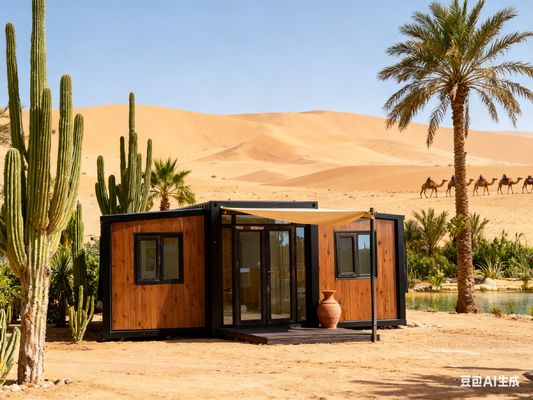 Heavy-Duty Foldable 20ft Container with Bathroom Wet-Dry Separation and Optional 18mm Thick Fireproof Cement Fiber Floor