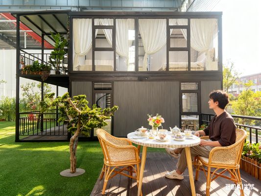 Ognioodporne, rozbudowalne domy prefabrykowane z dostosowalnym układem i galwanizowaną ramą ze stali lekkiej