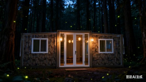 Składany dom kontenerowy podwójny skrzydło 20ft z dachem Side Top T50 EPS Board