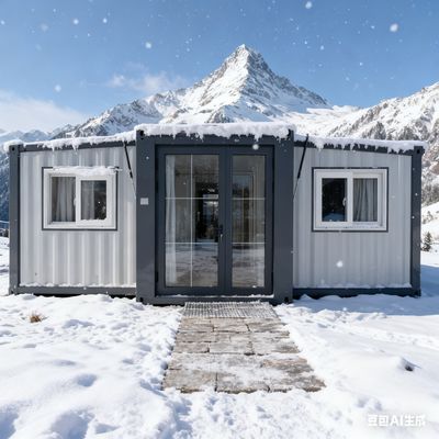 Nowoczesny składany kontener 20 stóp z poziomem 8 wydajności sejsmicznej Bull 30 * 30 płaskie lampy światło i pojemność 1,172 stóp sześciennych