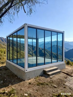 Customized Plumbing 20ft Flat Pack Container for Roof Live Road 0.5KN/m2 and Sturdy Construction