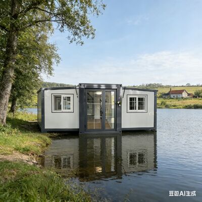 Składnik składany o długości 20 stóp o wymiarach składanych L5900*W2200*2480mm Certyfikowany CE i izolacja dźwiękowa cieplna do przechowywania i transportu