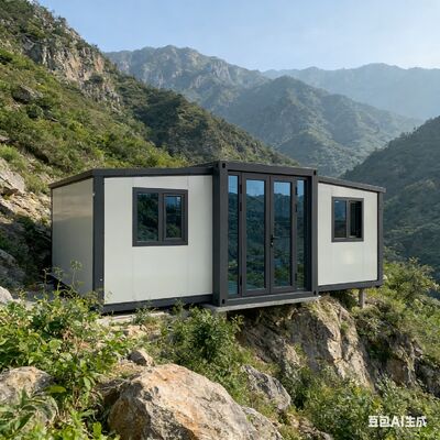 W pełni ocynkowany, składany kontener 20ft z możliwością dostosowania układu domu i opcjonalnymi drzwiami wejściowymi