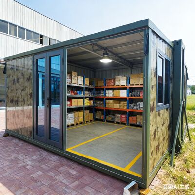 Fully Galvanized Side Frame Prefab Folding House with Grade 8 Earthquake Resistance and Wet-Dry Separation Bathroom