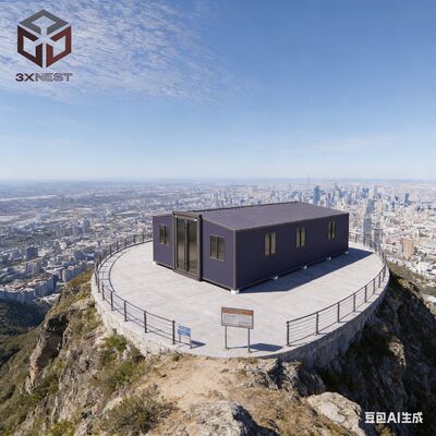 Rozmiar po rozłożeniu: L11800 W6220 H2480mm 40ft Zmontowane budynki mieszkalne Dostosowany kolor Modułowe rozwiązania mieszkaniowe Zaprojektowane do montażu