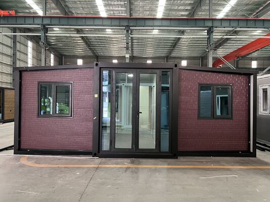 Składany, składany kontener o długości 20 stóp z trwałością ponad 30 lat i izolacją termiczną dla prefabrykowanych domków