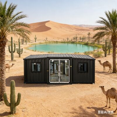 Foldable 20ft Container with 18mm Fireproof Cement Fiber Floor Steel Door and Customizable Layout for Secure Durable Cargo Handling