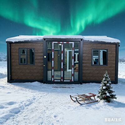 Całkowicie galwanizowany składany kontener o długości 20 stóp z 75 mm panelami z EPS i dostosowalnym systemem elektrycznym