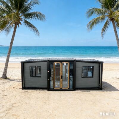 W pełni ocynkowany, składany kontener 20ft z panelami warstwowymi EPS 75mm i żywotnością ponad 30 lat