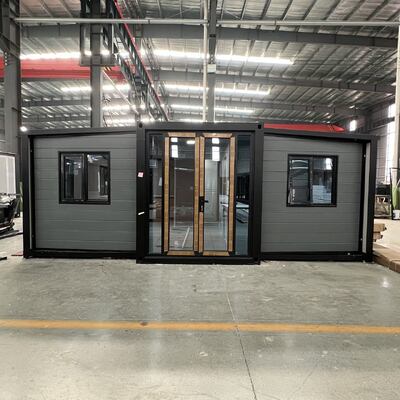 Składany kontener 20ft o odporności sejsmicznej na poziomie 8 i wymiarach po złożeniu L5900 W2200 H2480mm, z w pełni ocynkowaną ramą boczną