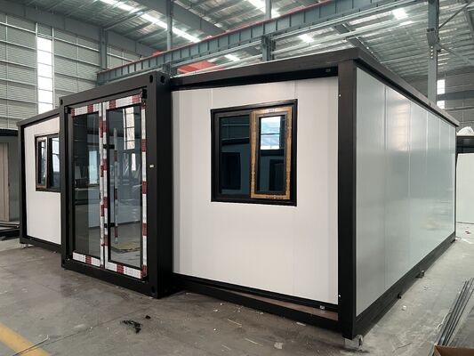 Całkowicie ocynkowany ramy boczne składany 20ft kontener z dostosowalnym układem domu i 18 mm grubości ognioodpornej cementową podłogi włókna