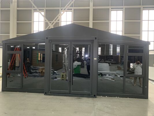 Całkowicie ocynkowana ramka boczna składany kontener 20 stóp z odpornością na wiatr 4,18 KN/m2 i 30-40 lat żywotności